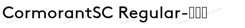 CormorantSC Regular字体转换